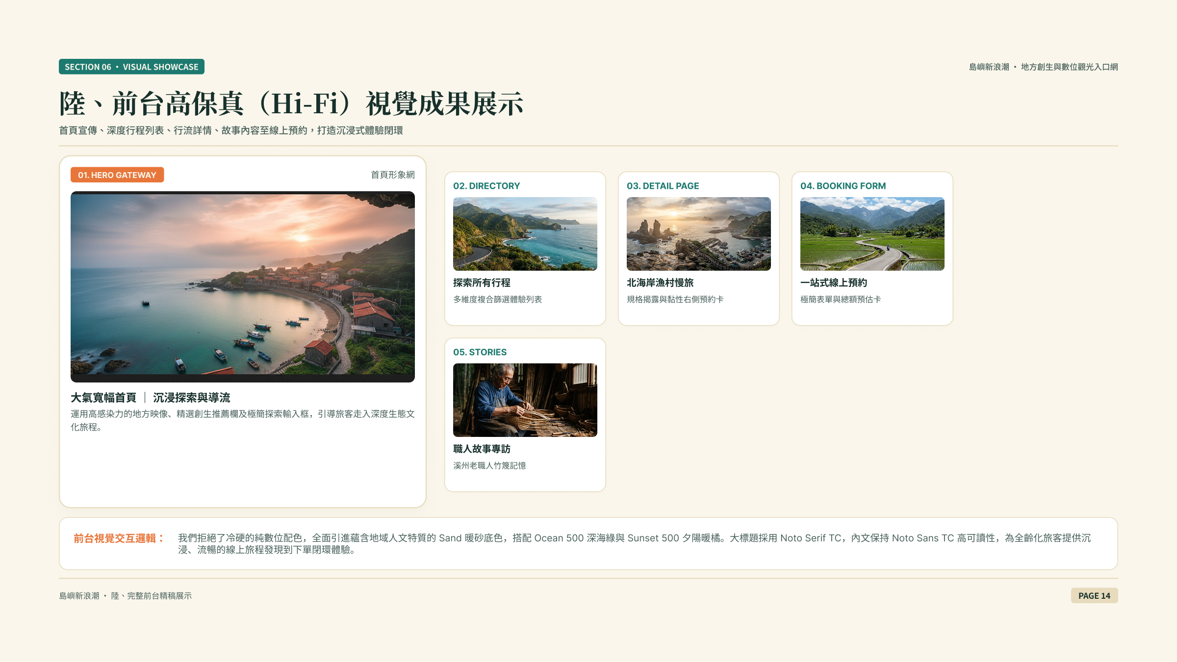 提案簡報:前端展示
