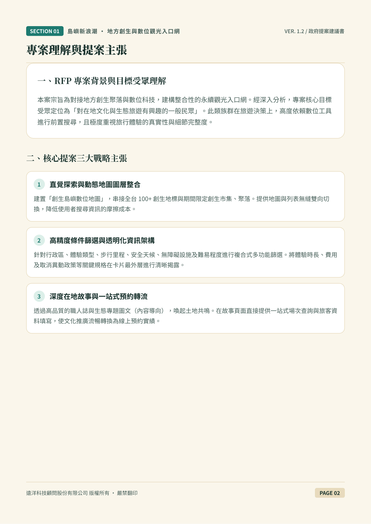 服務建議書:需求理解