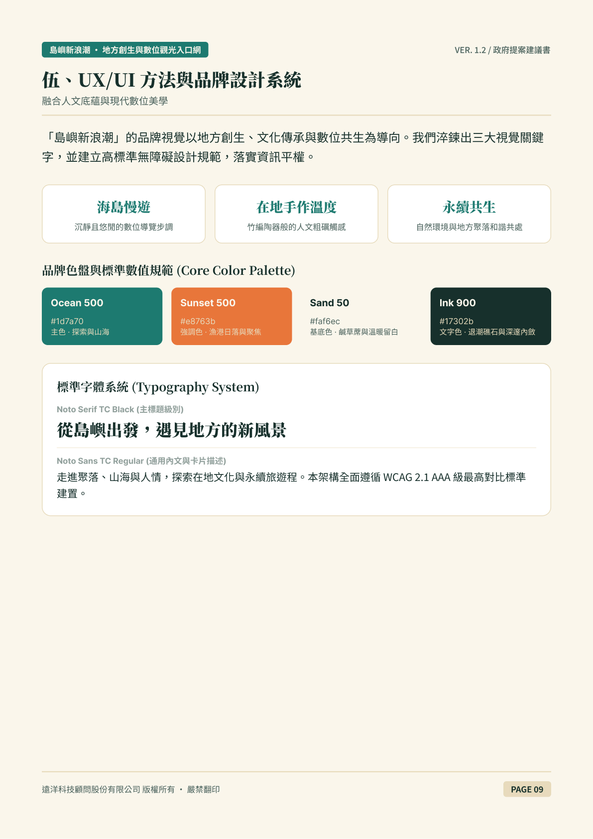 服務建議書:設計系統