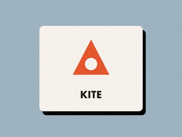 KITE 文具的三角形 LOGO